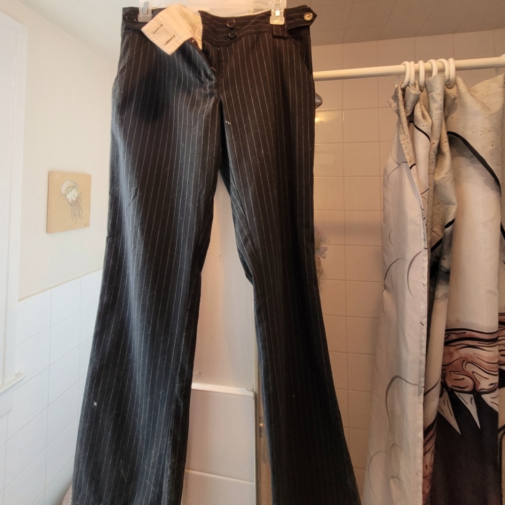 Women's pinstripe dress pants